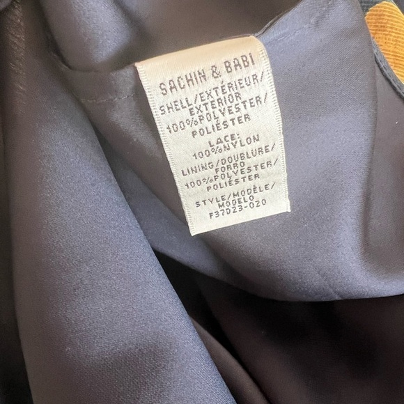 Sachin & Babi Velir Mock-Neck Floral-Print Georgette Dress w/ Lace - Picture 13 of 14